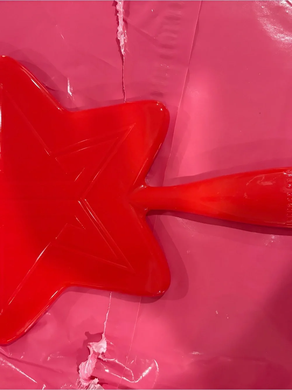 Jeffree Star Red Star Hand Mirror on Pink